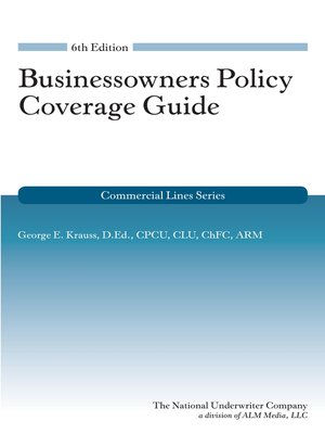 cover image of Businessowners Policy Coverage Guide